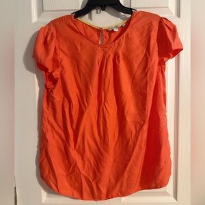 Boden Vibrant Orange Blouse